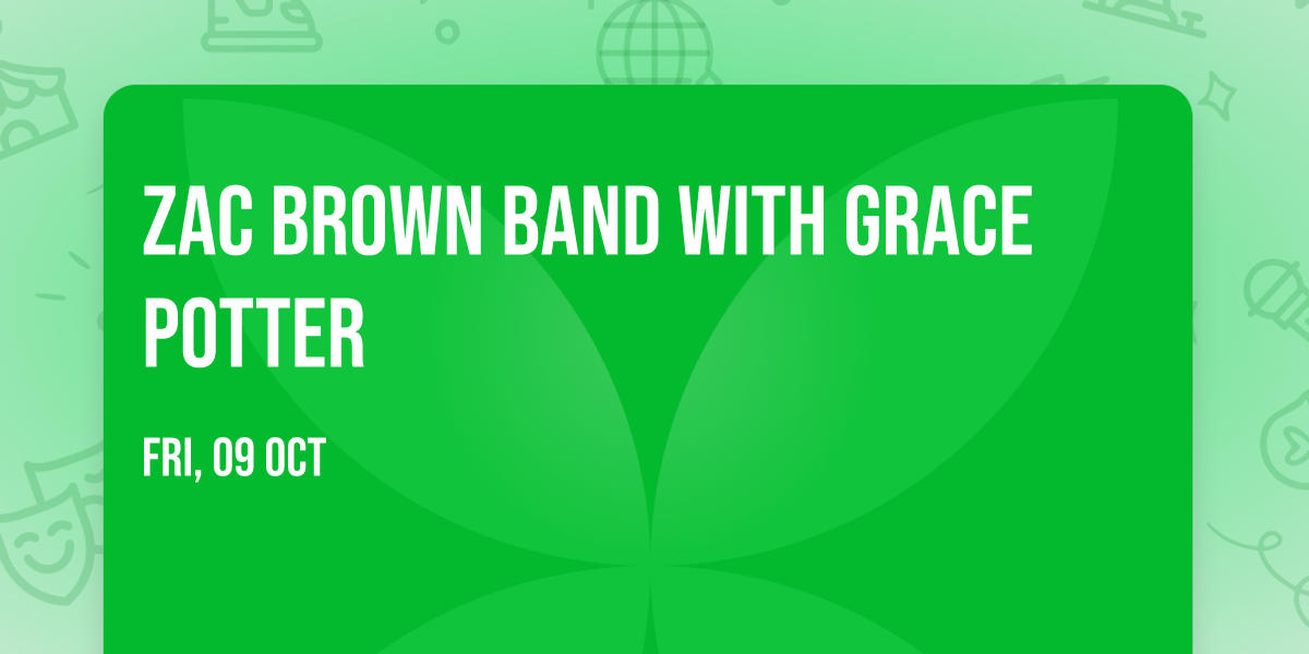 Zac Brown Band with Grace Potter