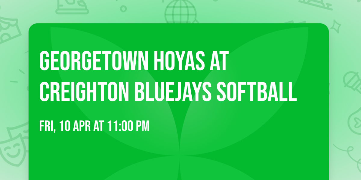 Georgetown Hoyas at Creighton Bluejays Softball