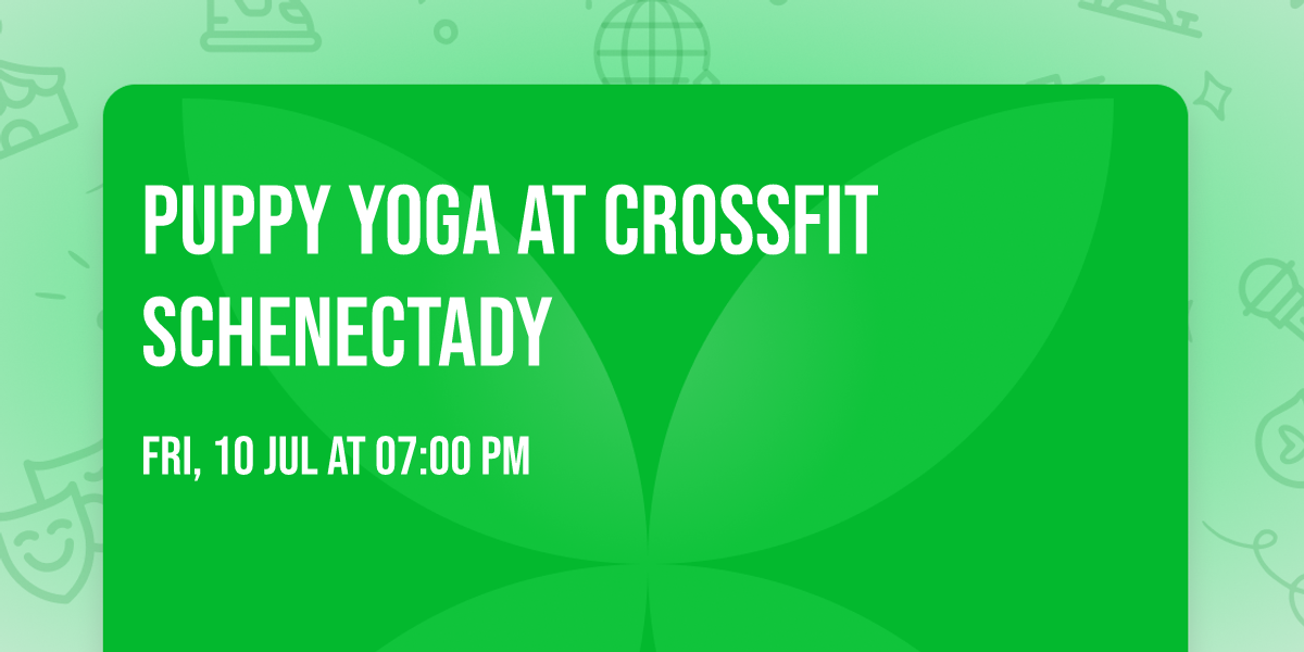 Puppy Yoga at CrossFit Schenectady