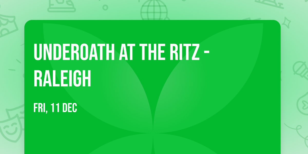Underoath at The Ritz - Raleigh