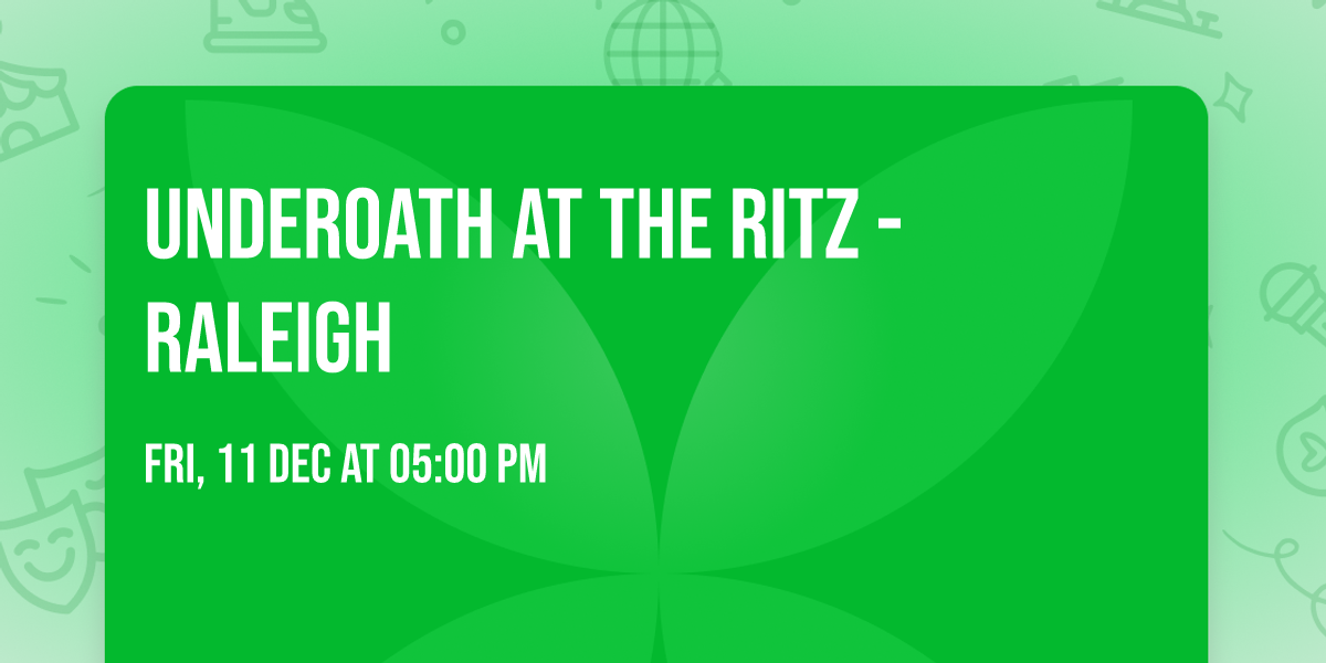 Underoath at The Ritz - Raleigh