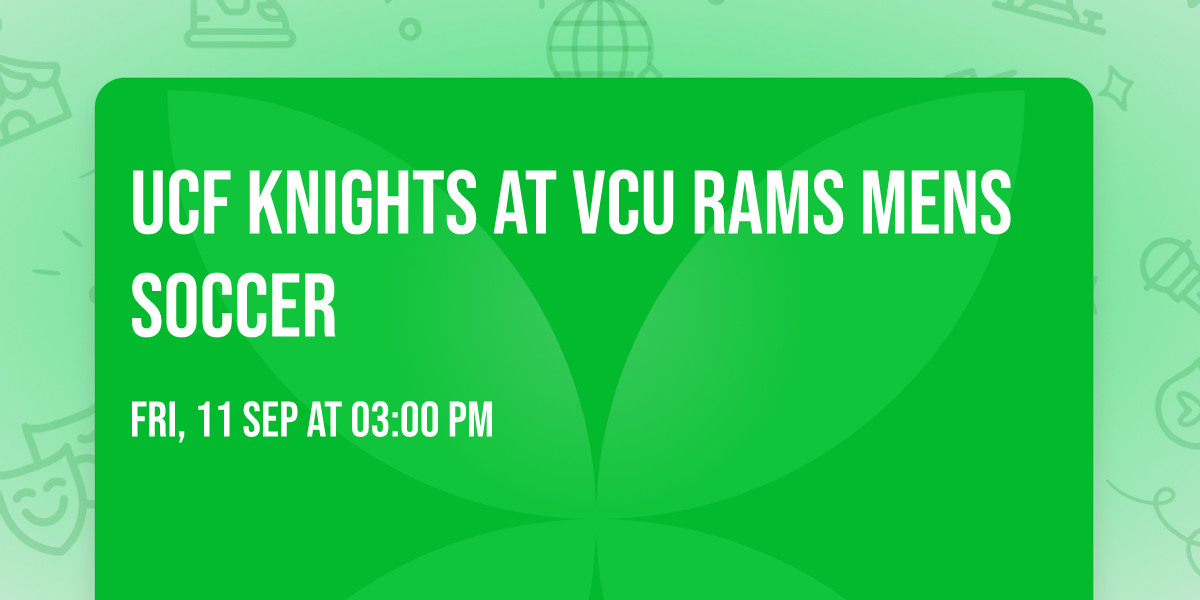 UCF Knights at VCU Rams Mens Soccer