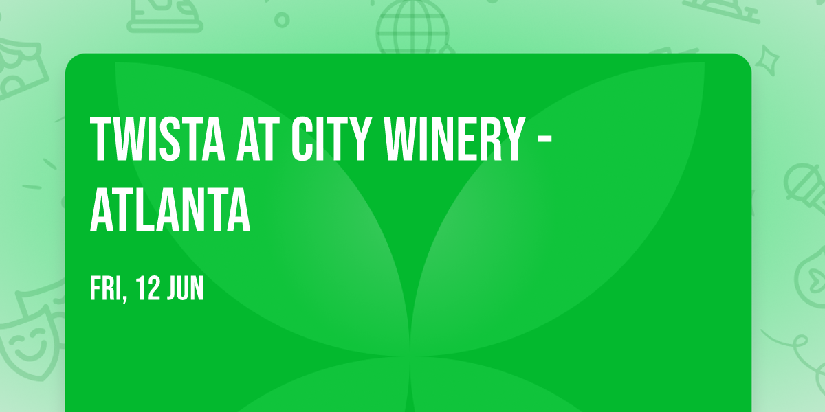 Twista at City Winery - Atlanta