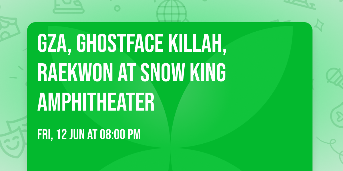 Gza, Ghostface Killah, Raekwon at Snow King Amphitheater