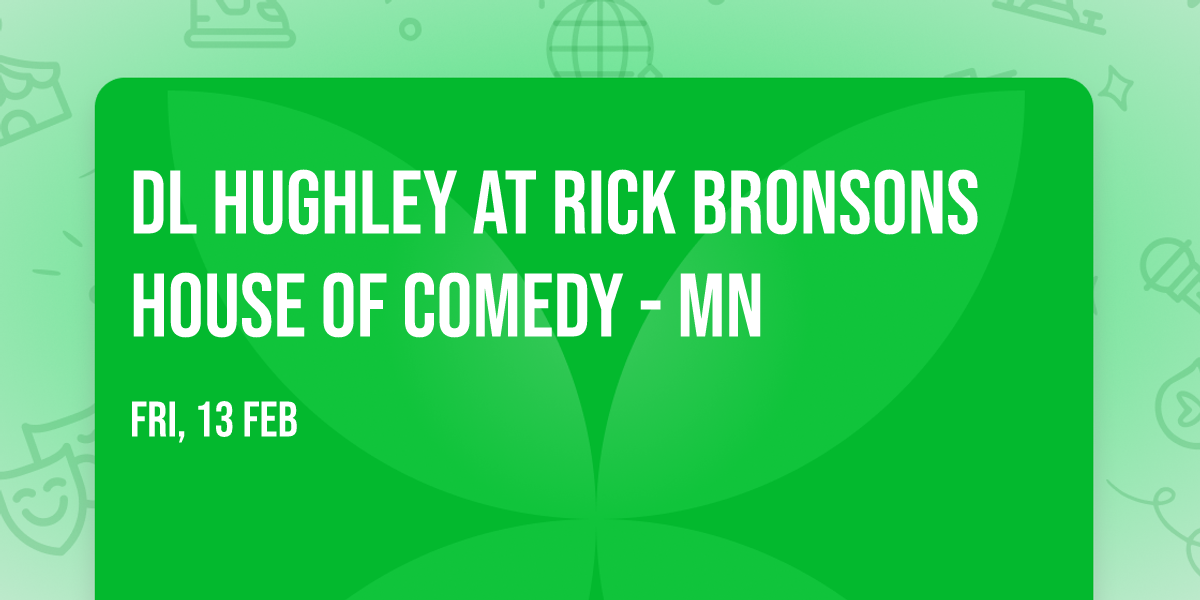 DL Hughley at Rick Bronsons House of Comedy - MN