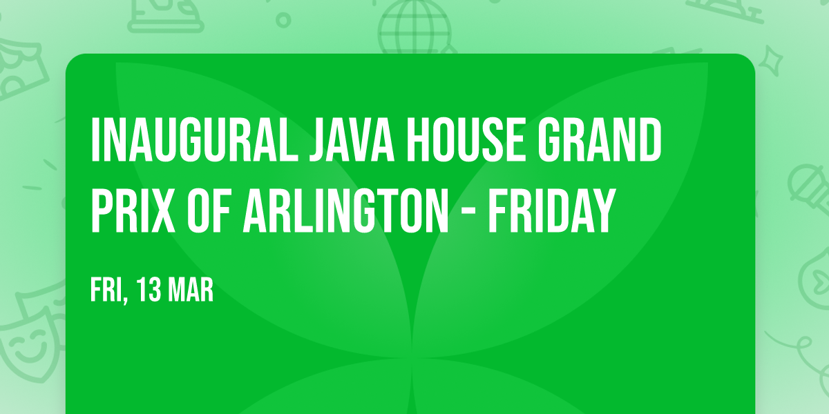 Inaugural Java House Grand Prix of Arlington - Friday