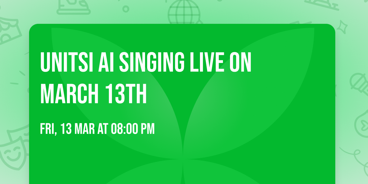Unitsi Ai Singing Live on March 13th