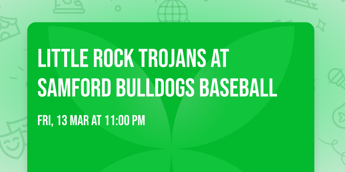 Little Rock Trojans at Samford Bulldogs Baseball