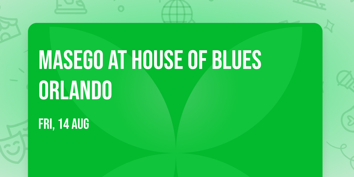 Masego at House of Blues Orlando