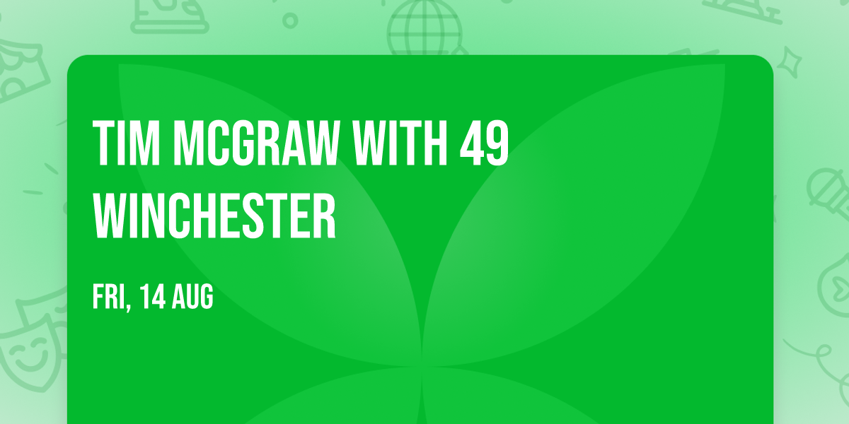 Tim McGraw with 49 Winchester