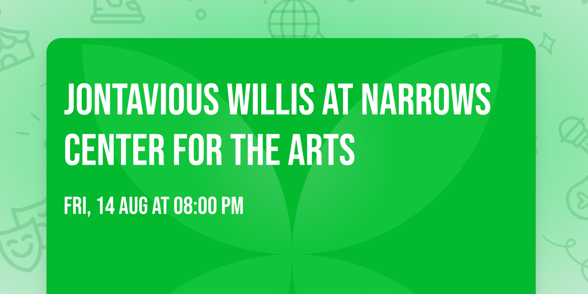 Jontavious Willis at Narrows Center for the Arts