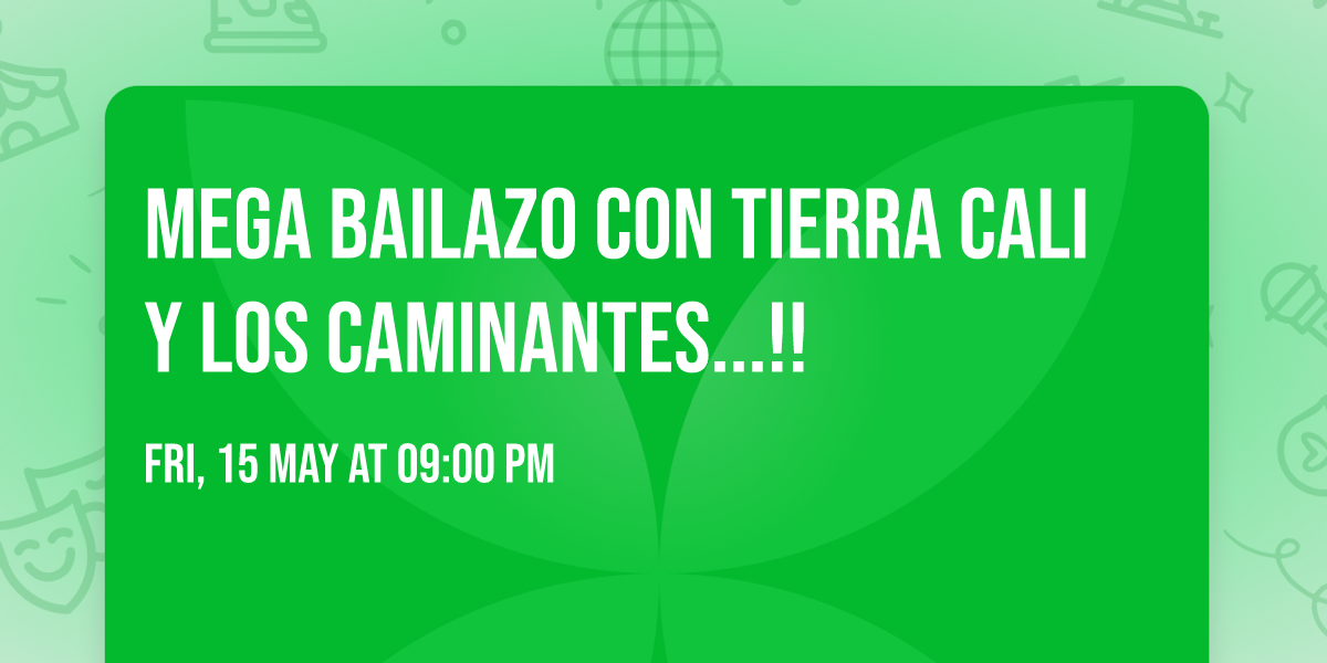 MEGA BAILAZO CON TIERRA CALI Y LOS CAMINANTES...!!
