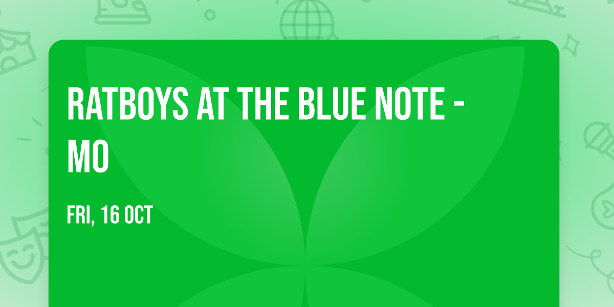 Ratboys at The Blue Note - MO