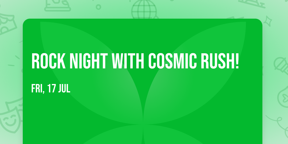 Rock Night with Cosmic Rush!