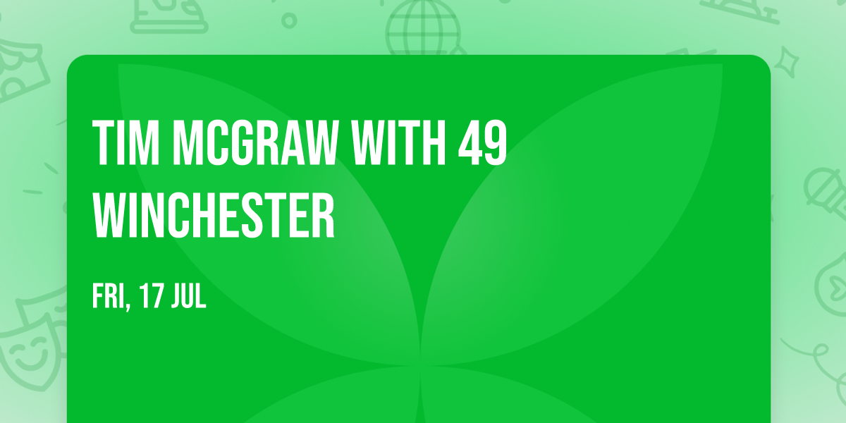 Tim McGraw with 49 Winchester