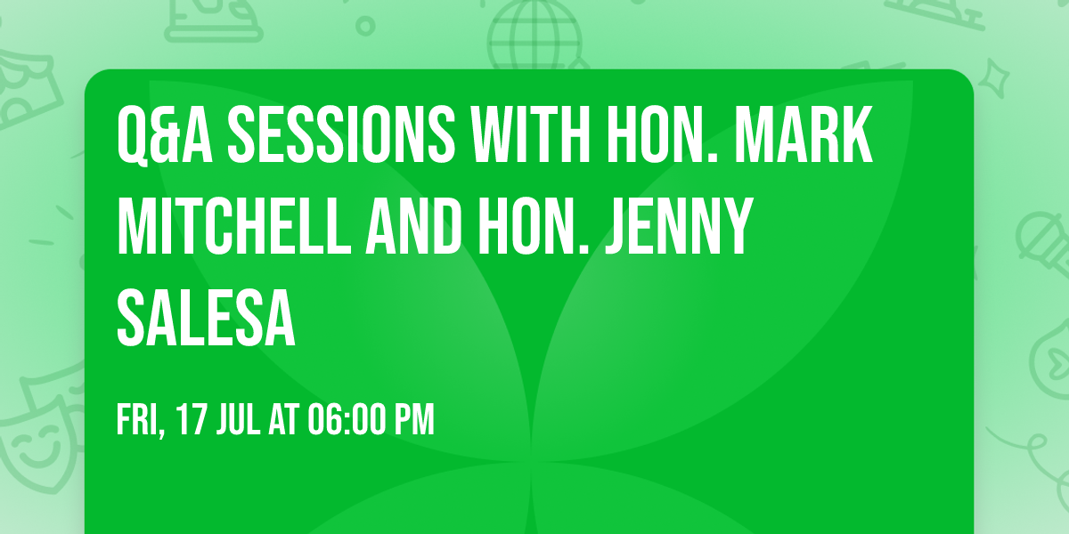 Q&A Sessions with Hon. Mark Mitchell and Hon. Jenny Salesa