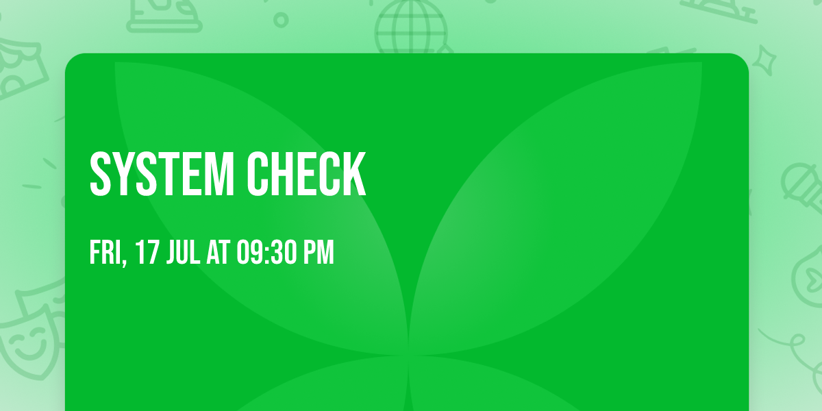 System Check