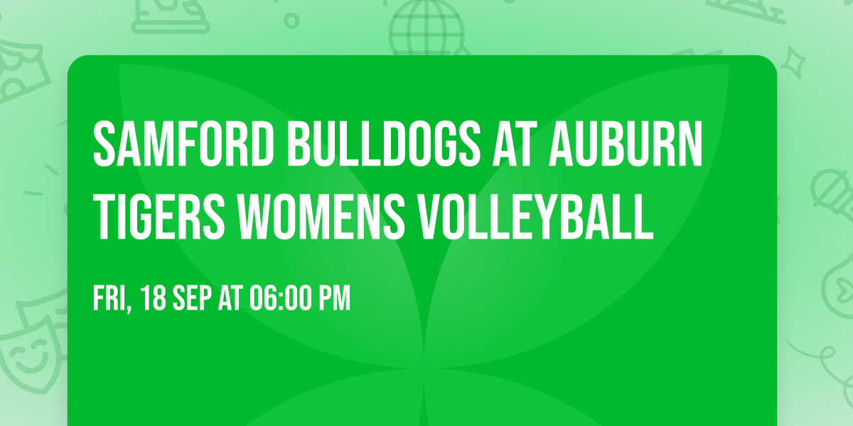 Samford Bulldogs at Auburn Tigers Womens Volleyball