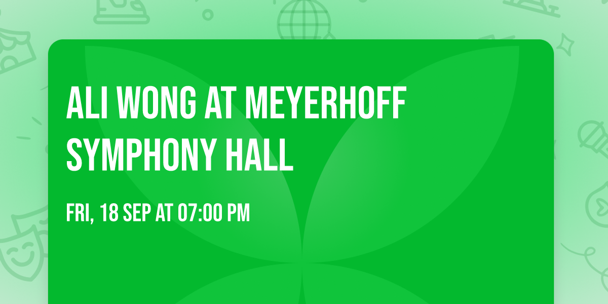 Ali Wong at Meyerhoff Symphony Hall