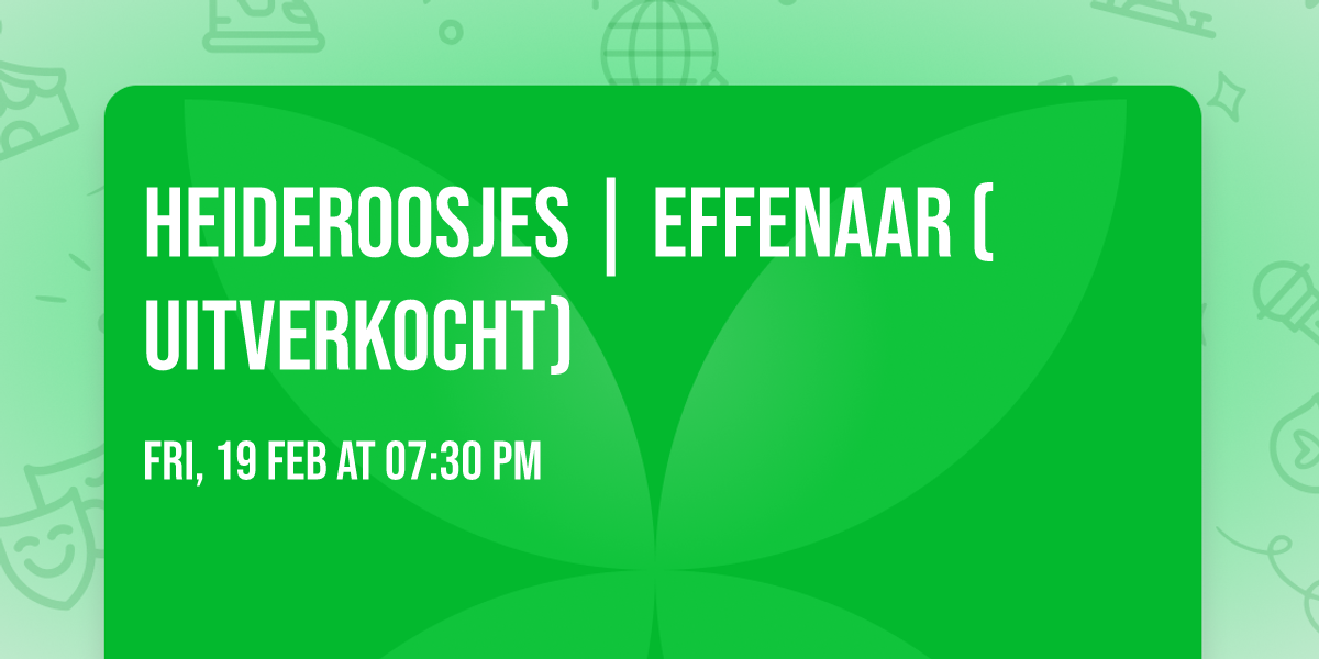 Heideroosjes | Effenaar (uitverkocht)