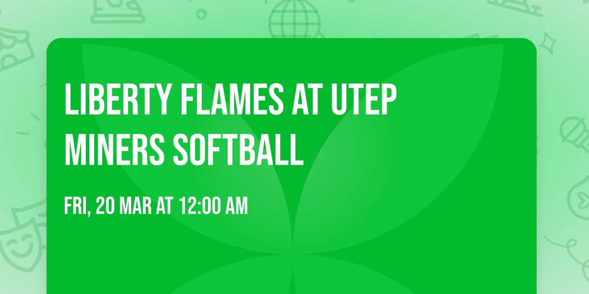 Liberty Flames at UTEP Miners Softball