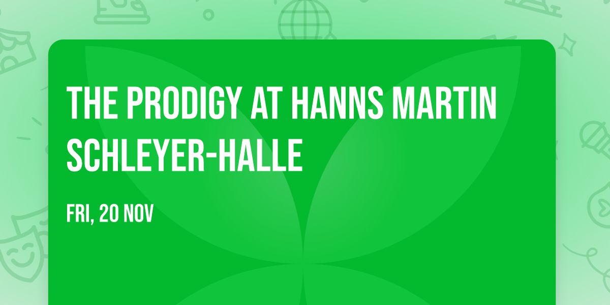 The Prodigy at Hanns Martin Schleyer-Halle