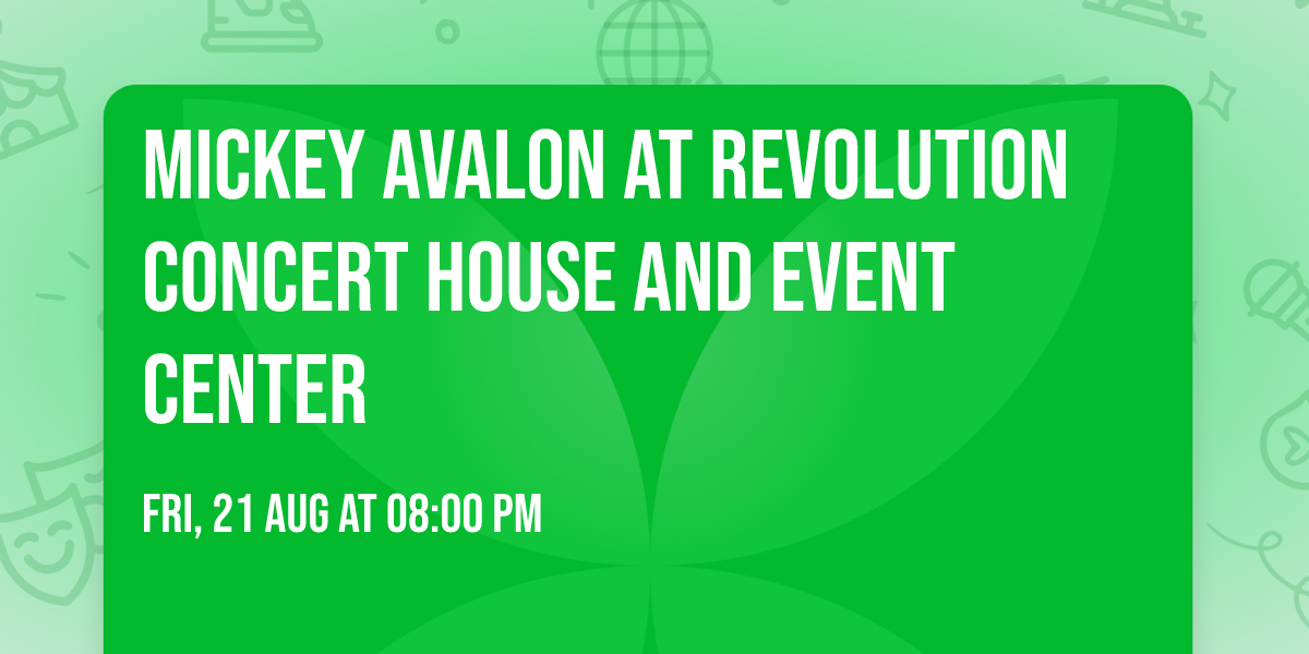 Mickey Avalon at Revolution Concert House and Event Center