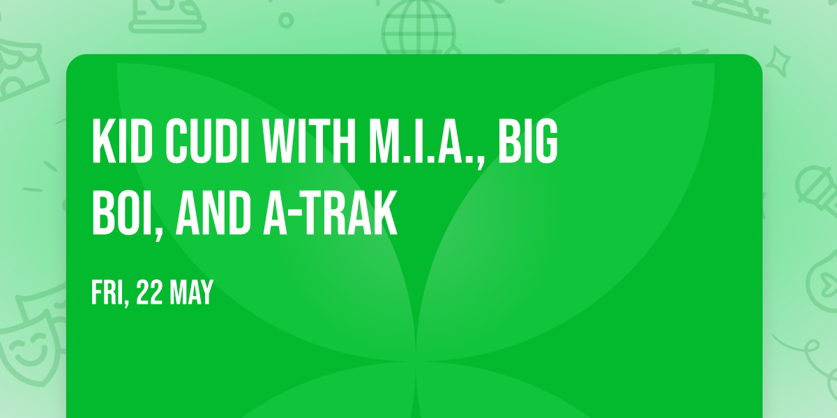 Kid Cudi with M.I.A., Big Boi, and A-Trak