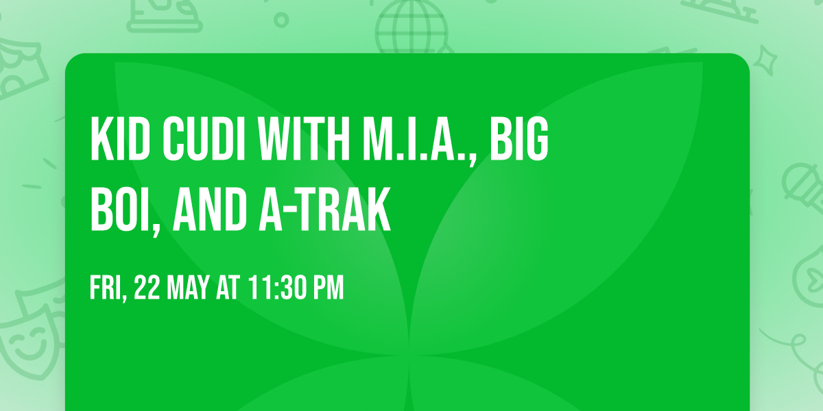 Kid Cudi with M.I.A., Big Boi, and A-Trak