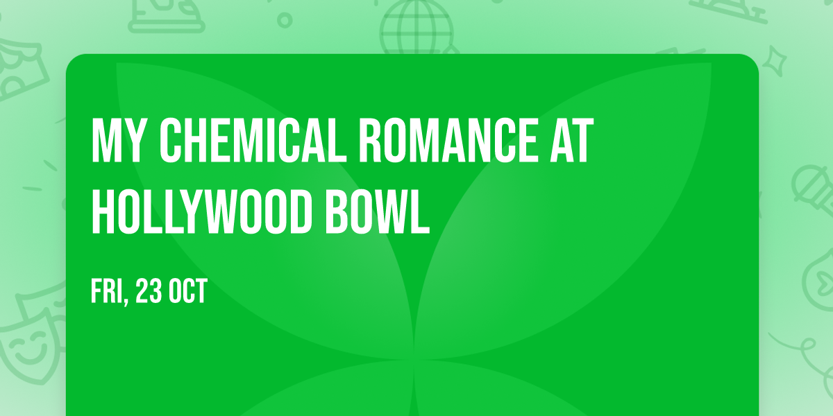 My Chemical Romance at Hollywood Bowl