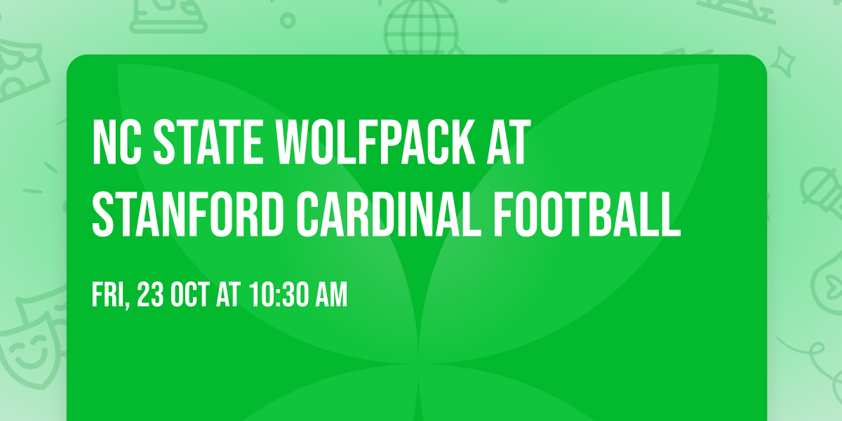 NC State Wolfpack at Stanford Cardinal Football
