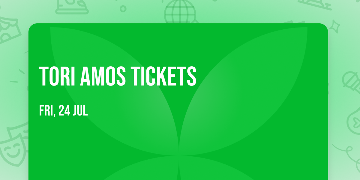 Tori Amos Tickets 