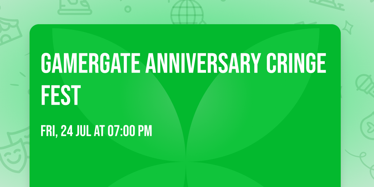 GamerGate anniversary cringe fest