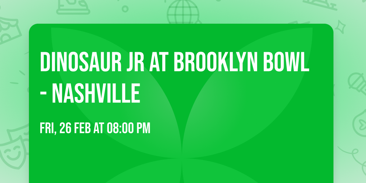 Dinosaur Jr at Brooklyn Bowl - Nashville