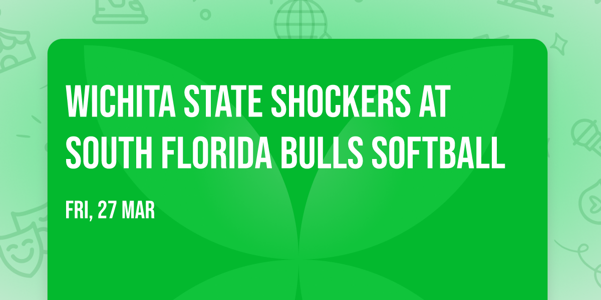 Wichita State Shockers at South Florida Bulls Softball