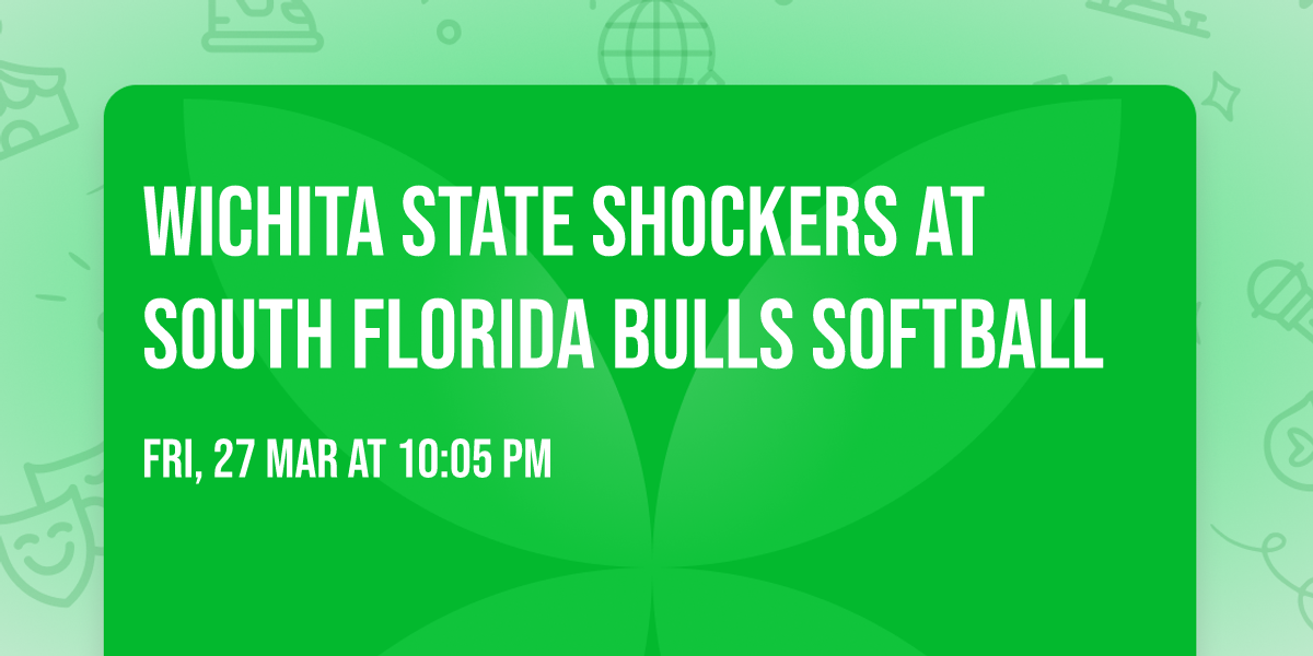 Wichita State Shockers at South Florida Bulls Softball
