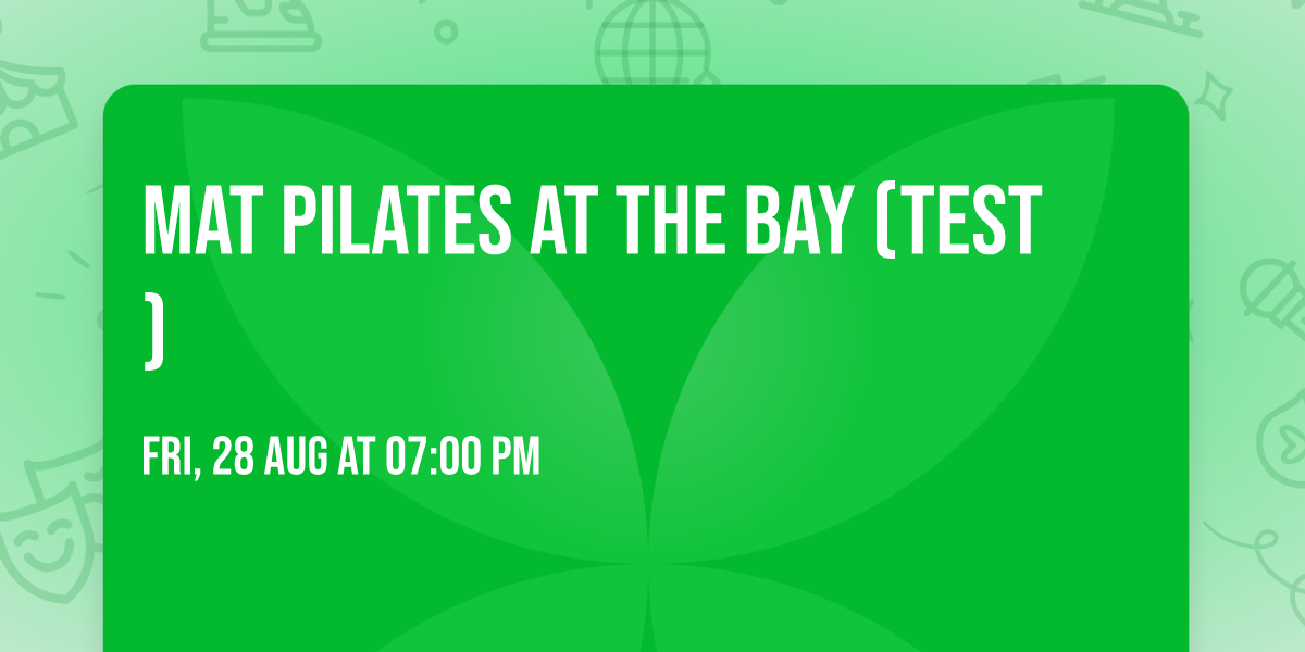 Mat Pilates at The Bay (TEST)
