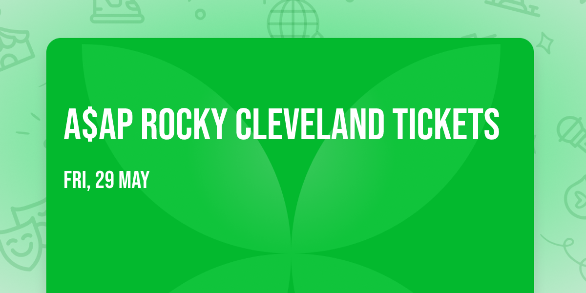 A$AP Rocky Cleveland Tickets