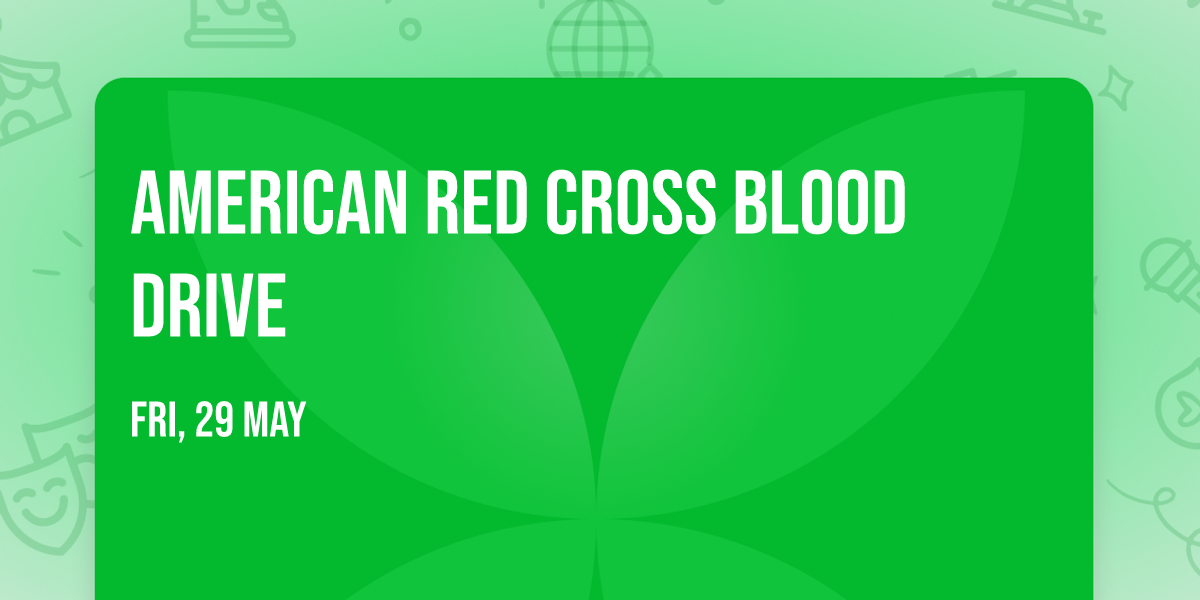 American Red Cross Blood Drive