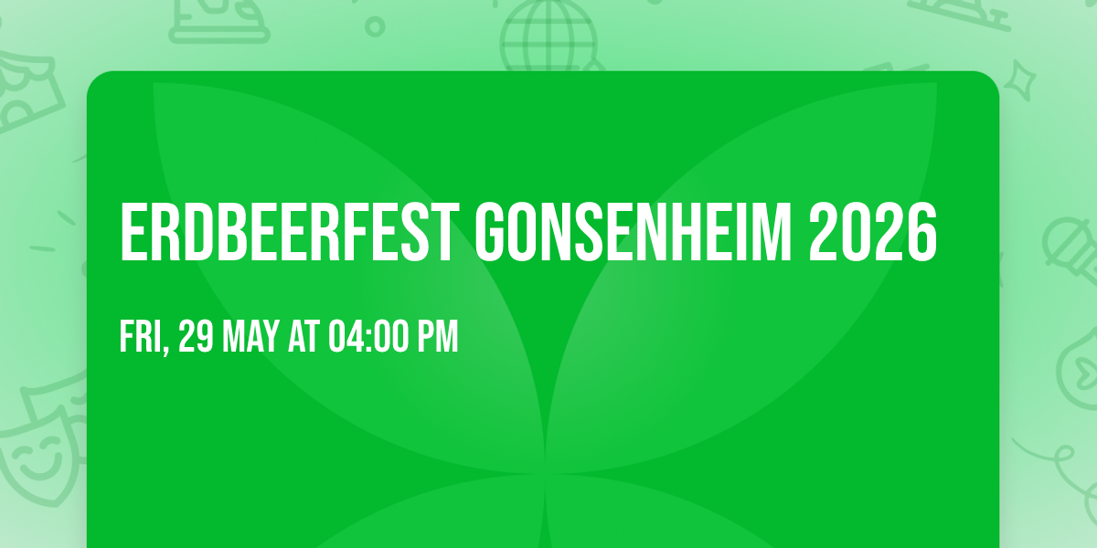 Erdbeerfest Gonsenheim 2026