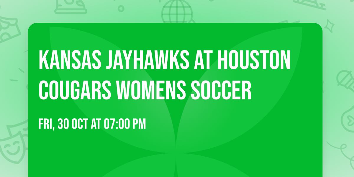 Kansas Jayhawks at Houston Cougars Womens Soccer