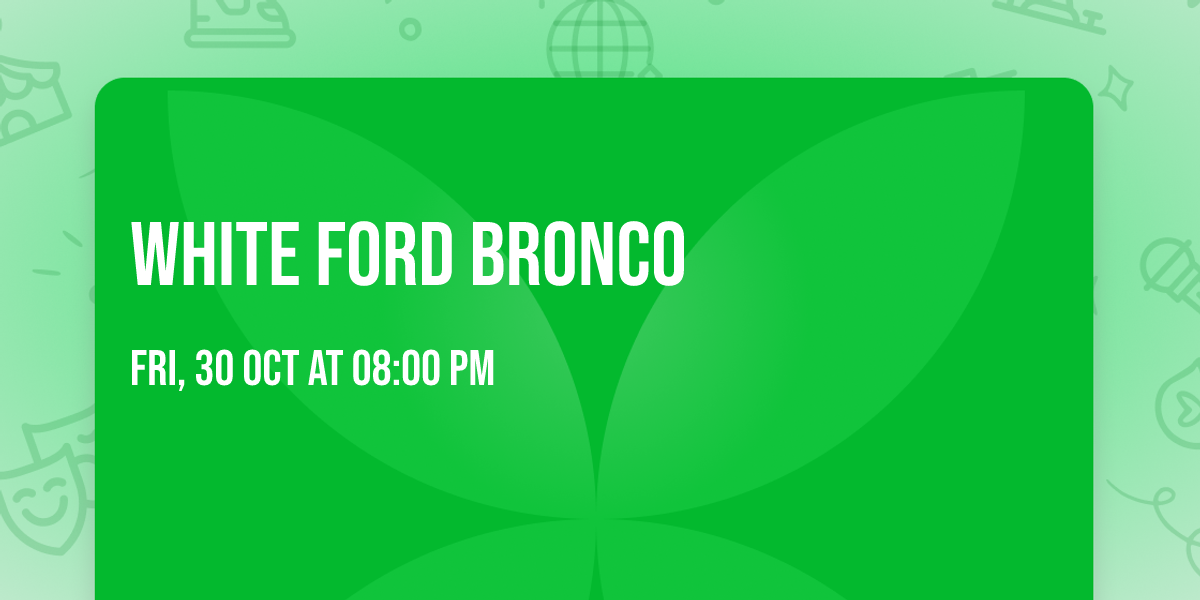 White Ford Bronco