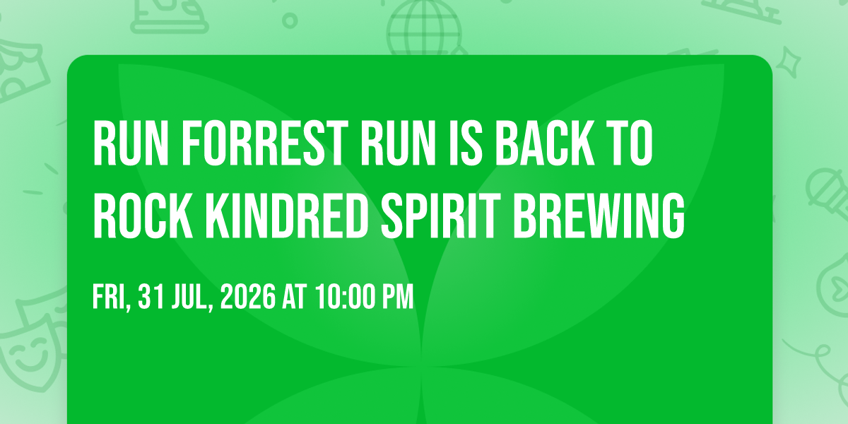 Run Forrest Run is back to Rock Kindred Spirit Brewing, 5178 Richmond ...