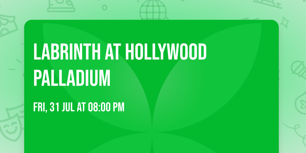 Labrinth at Hollywood Palladium