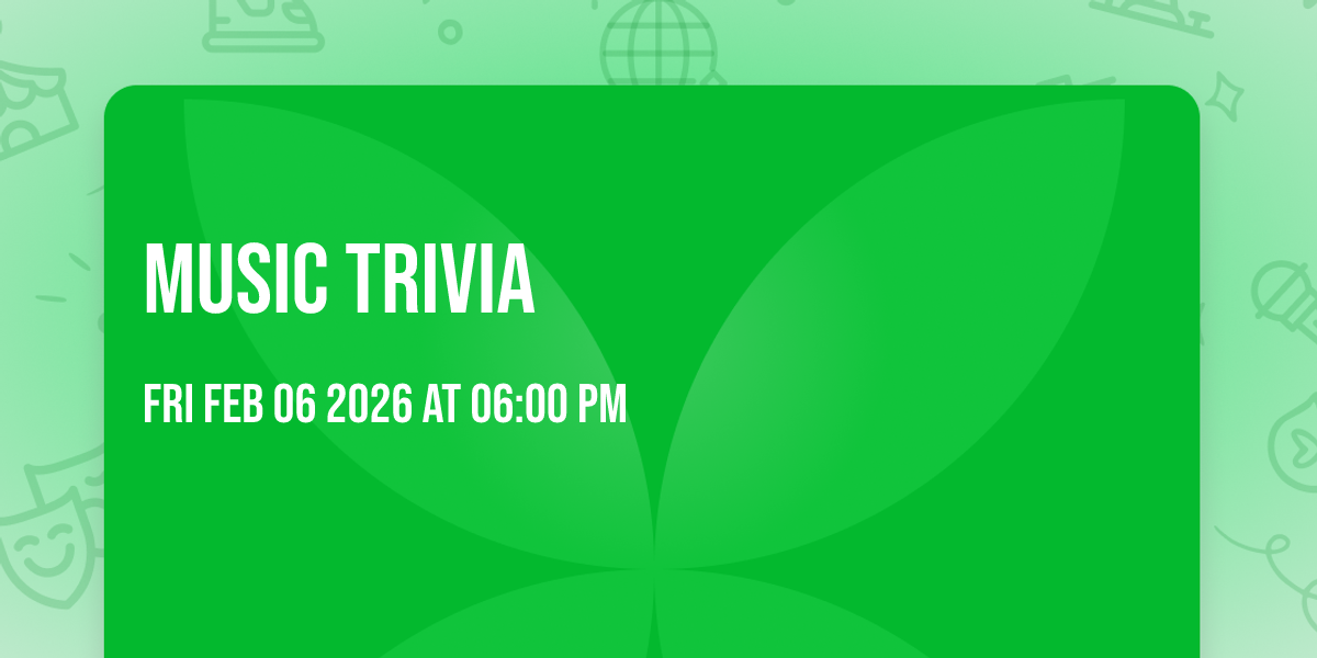 Music Trivia 🎤 