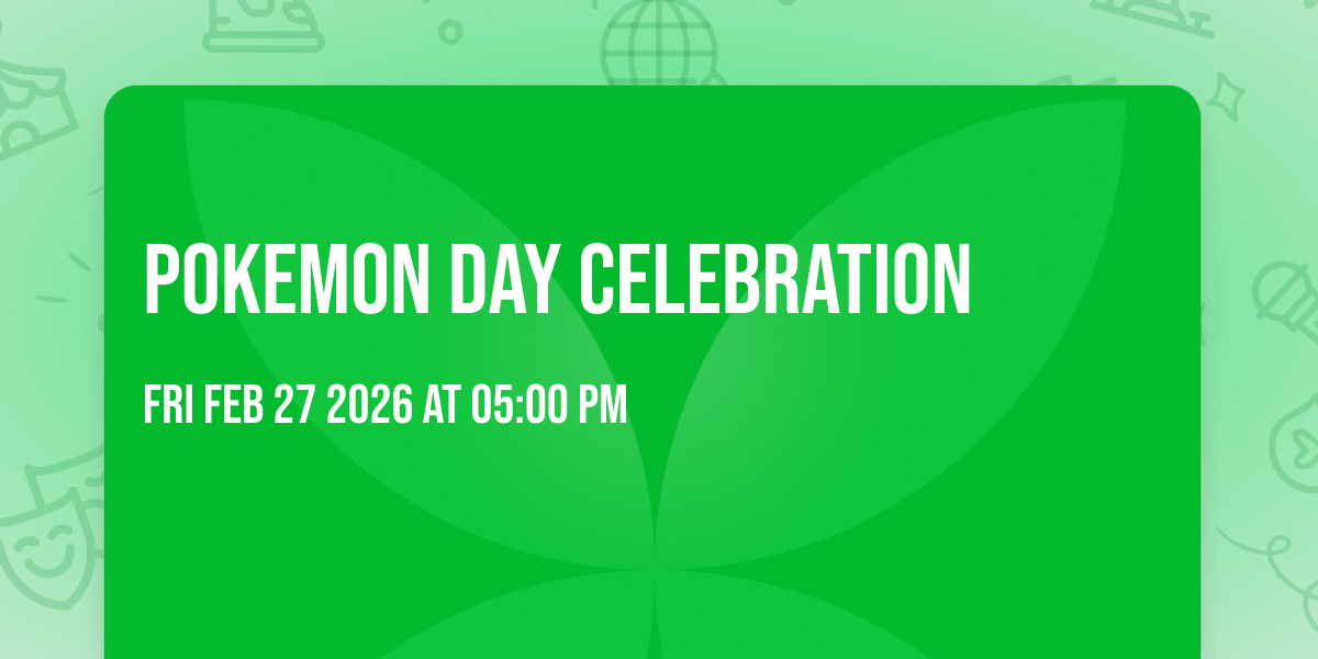 Pokemon Day Celebration 