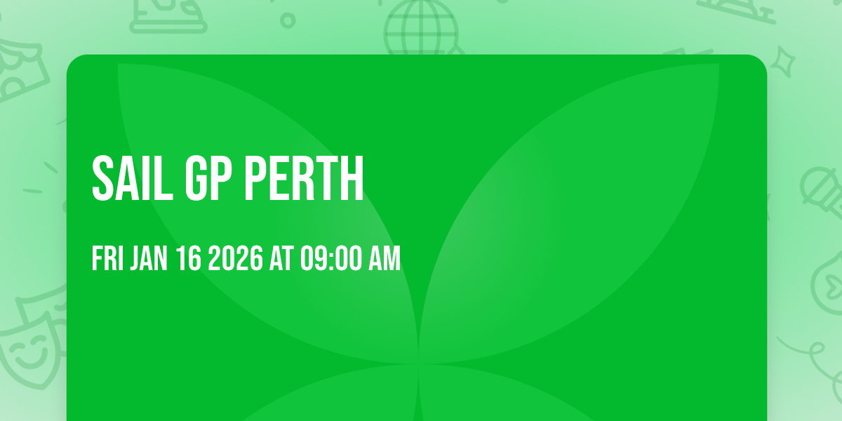 Sail GP Perth