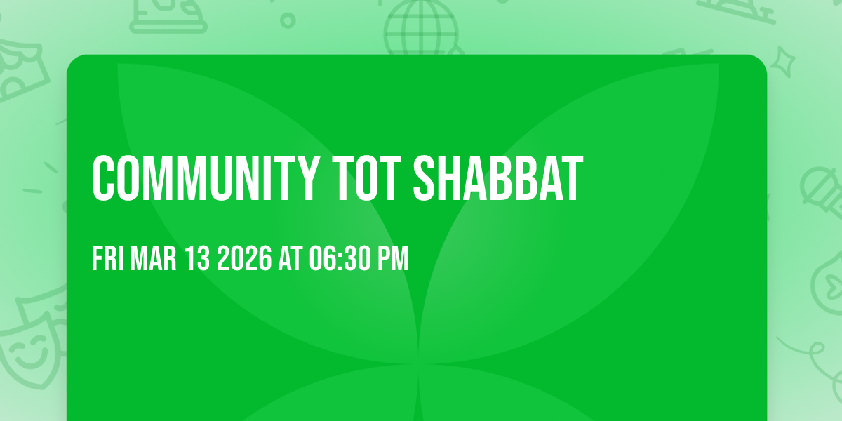 Community Tot Shabbat