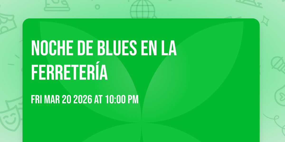 Noche de Blues en La Ferretería 