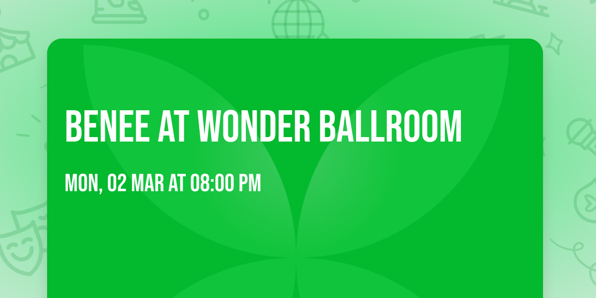 Benee at Wonder Ballroom
